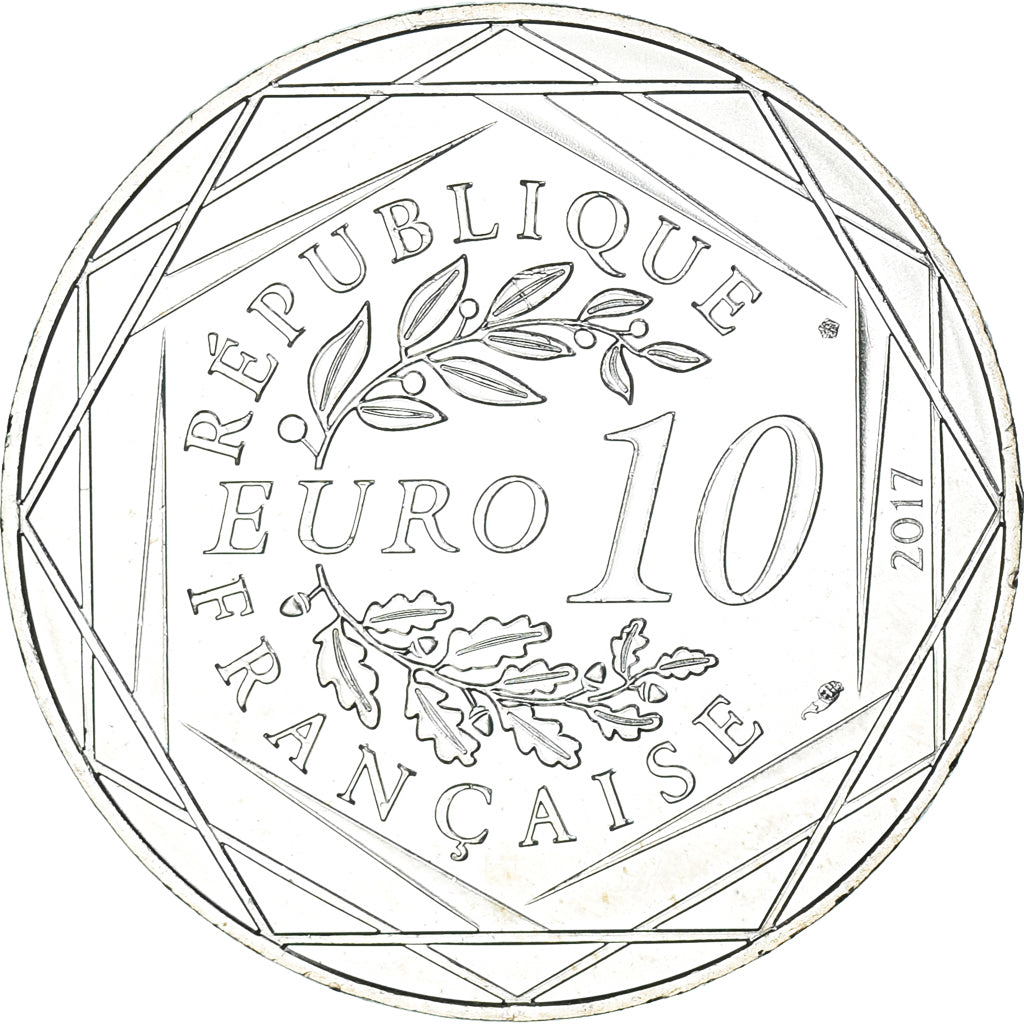 France, 10 Euro, Jean Paul Gaultier, 2017, FDC.11, MS(65-70), Silver