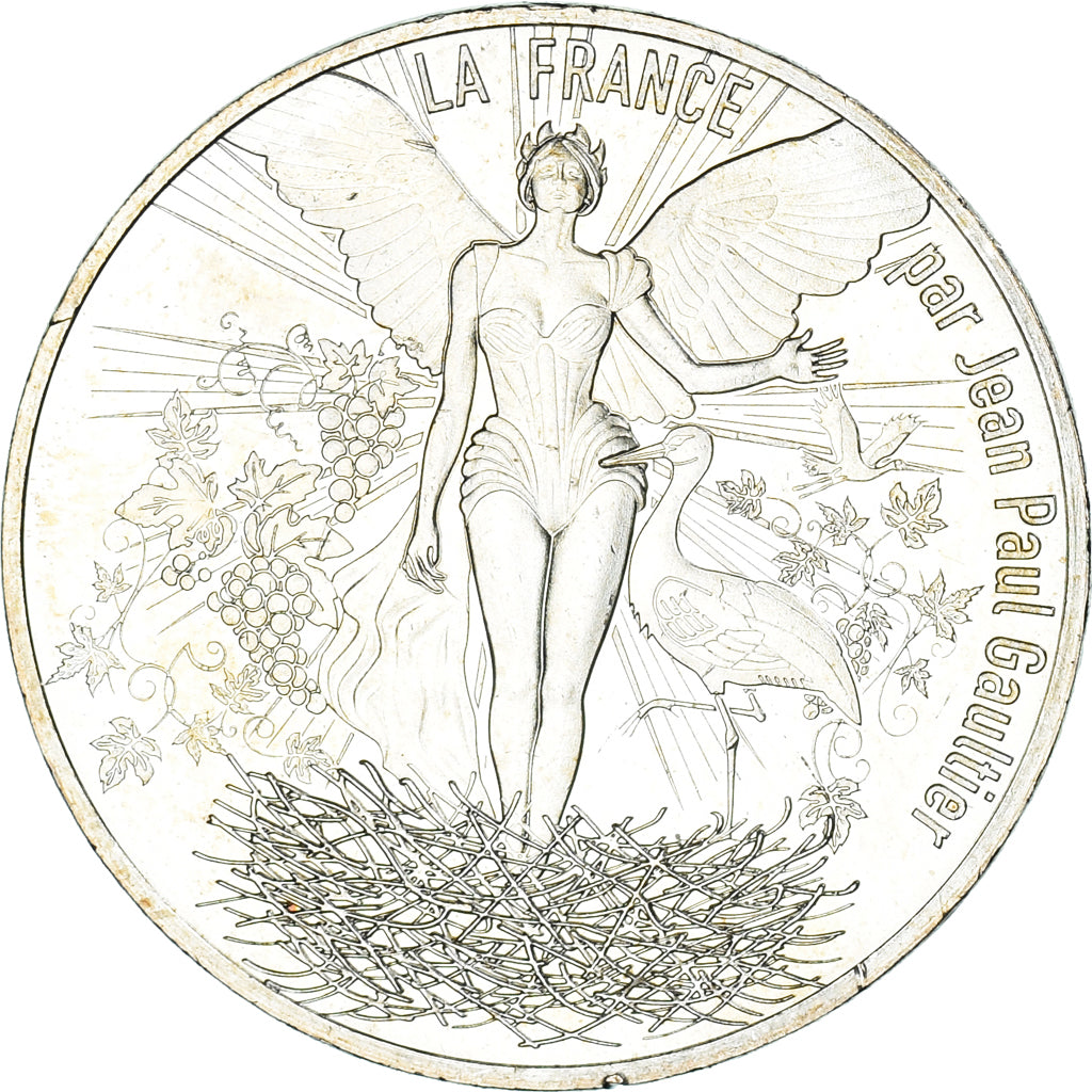 France, 10 Euro, Jean Paul Gaultier, 2017, FDC.12, MS(65-70), Silver