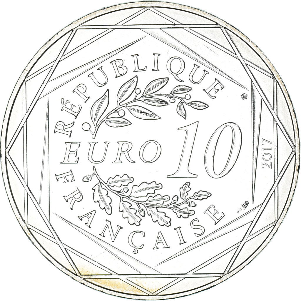 France, 10 Euro, Jean Paul Gaultier, 2017, FDC.12, MS(65-70), Silver
