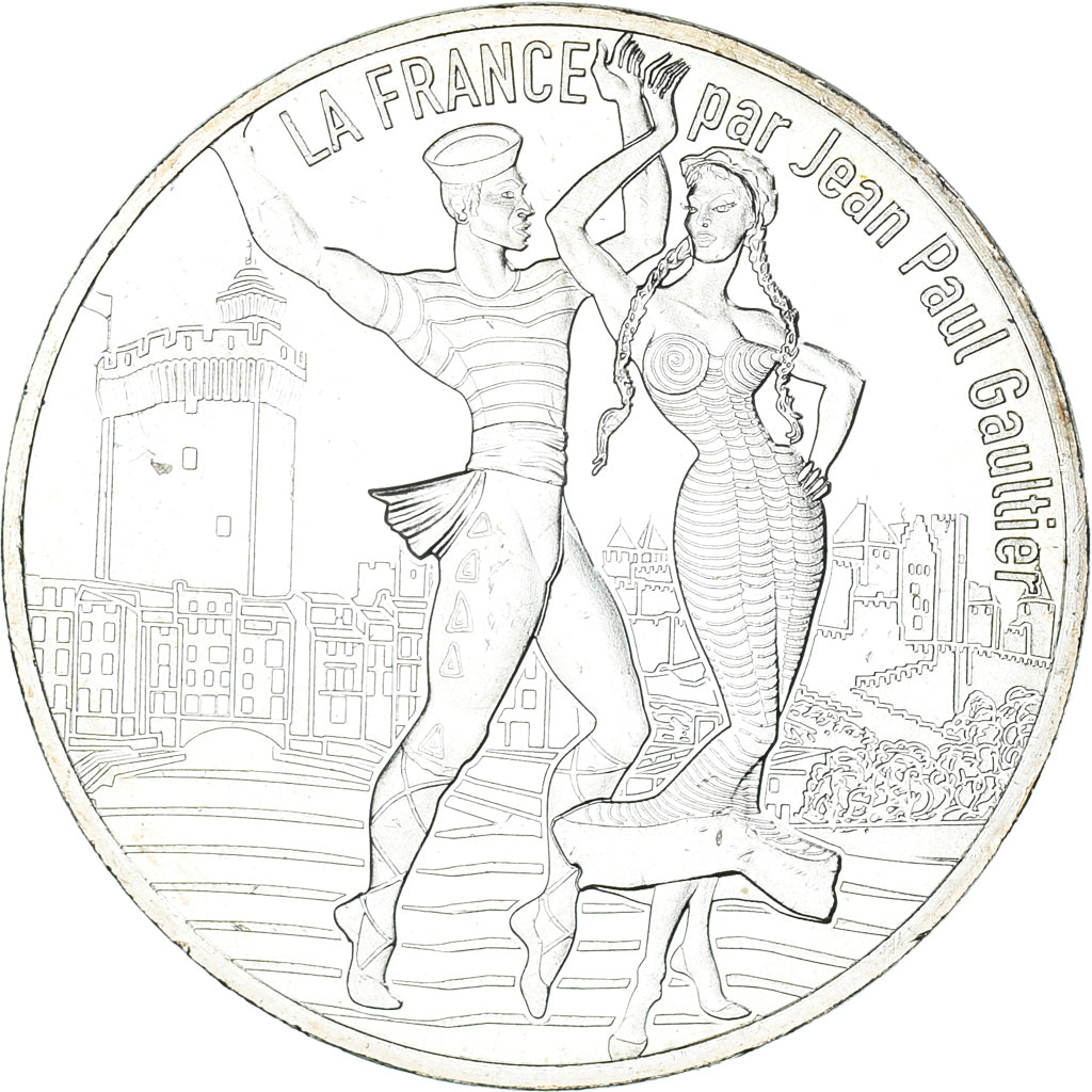 France, 10 Euro, Jean Paul Gaultier, 2017, FDC.10, MS(65-70), Silver
