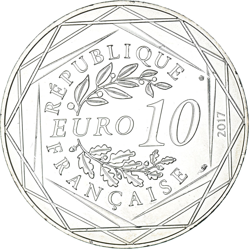France, 10 Euro, Jean Paul Gaultier, 2017, FDC.10, MS(65-70), Silver