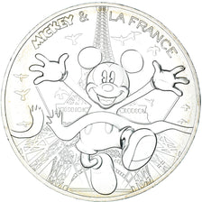 France, 10 Euro, 2018, Mickey aux pieds de la Dame de fer, FDC, Argent