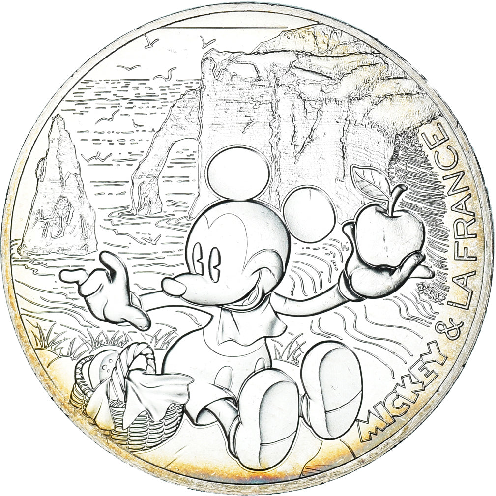 Francia, 10 Euro, Mickey pique nique normand, 2018, Paris, FDC, Argento