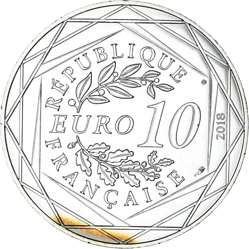 Francia, 10 Euro, Mickey pique nique normand, 2018, Paris, FDC, Argento