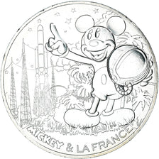 France, 10 Euro, Mickey compte à rebours, 2018, Paris, MS(65-70), Silver