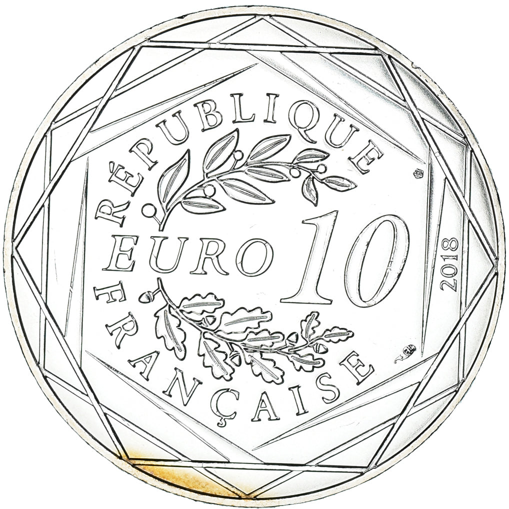 France, 10 Euro, Mickey compte à rebours, 2018, Paris, MS(65-70), Silver