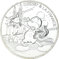 France, 10 Euro, Mickey sur le pont d'Avignon, 2018, Paris, FDC, Argent