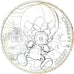 France, 10 Euro, Mickey libre comme l'air, 2018, Paris, MS(65-70), Silver