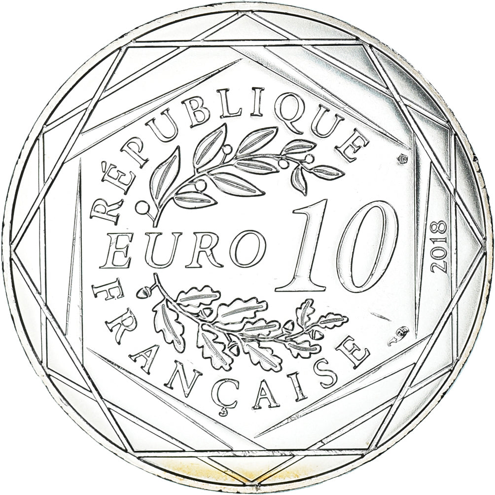 Francia, 10 Euro, Mickey balade de toute beauté, 2018, Paris, FDC, Argento
