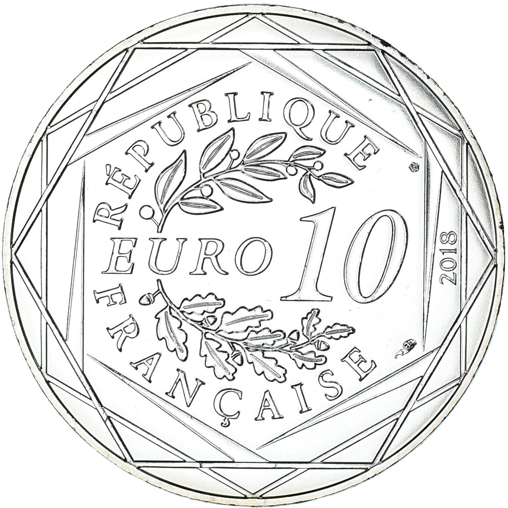 France, 10 Euro, Mickey premier de cordée, 2018, Paris, MS(65-70), Silver