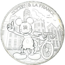 Francja, Mickey, Le Roi de la petite Reine, 10 Euro, 2018, Paris, MS(65-70)