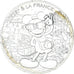 France, 10 Euro, 2018, Mickey Soleil ardent.FDC, MS(65-70), Silver