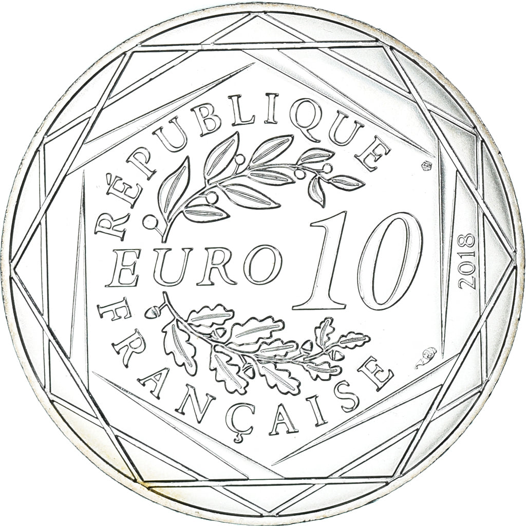 France, 10 Euro, 2018, Mickey Fugue à la cathédrale.FDC, FDC, Argent