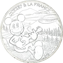 France, 10 Euro, 2018, Mickey Ode aux volcans.FDC, MS(65-70), Silver