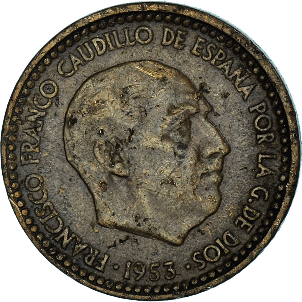 Moneta, Hiszpania, Francisco Franco, caudillo, Peseta, 1962, VF(30-35)