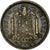 Moneda, España, Francisco Franco, caudillo, Peseta, 1962, BC+, Aluminio -