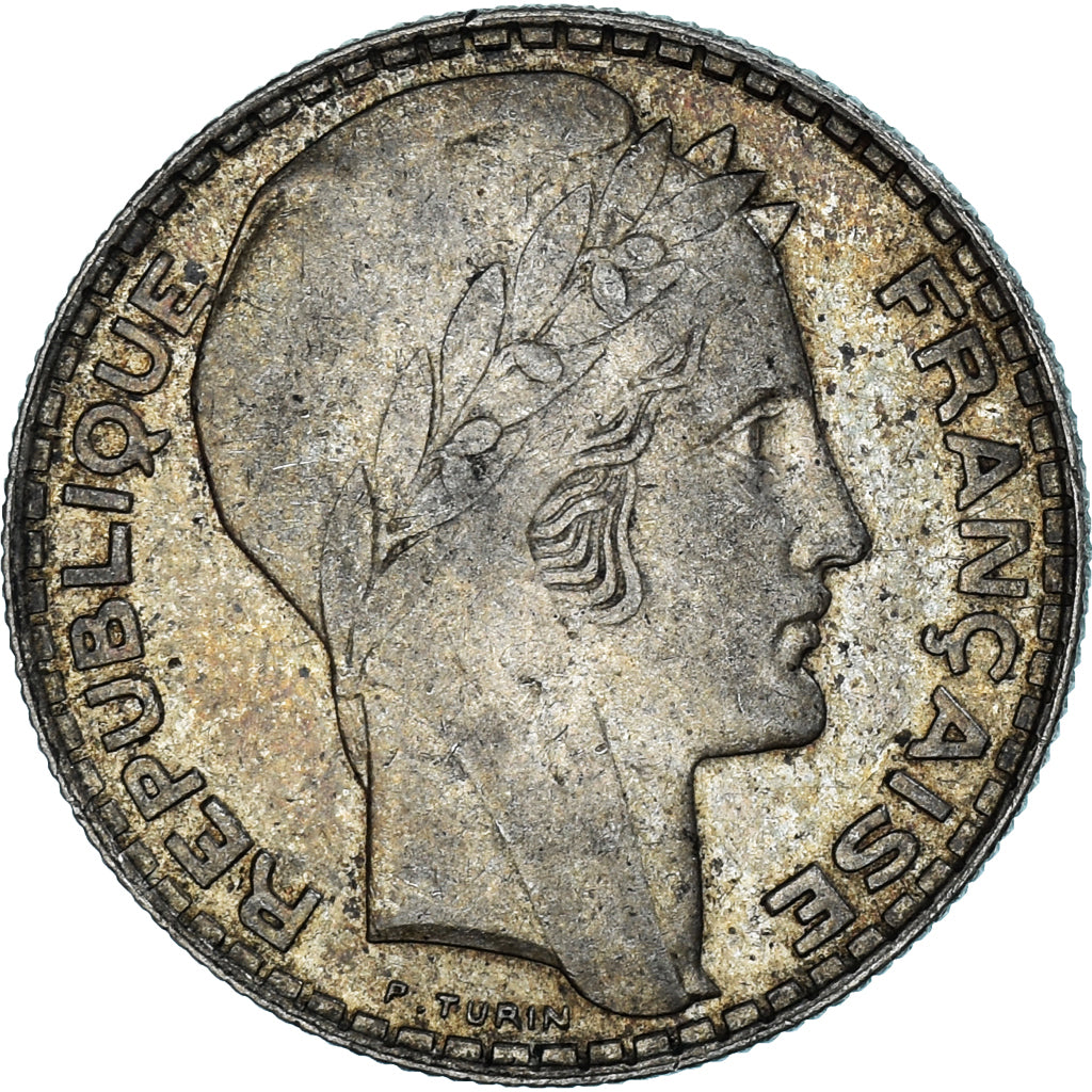 Coin, France, Turin, 10 Francs, 1938, Paris, VF(30-35), Silver, KM:878