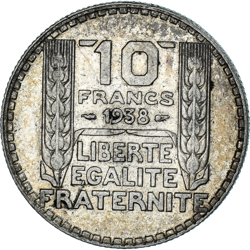 Coin, France, Turin, 10 Francs, 1938, Paris, VF(30-35), Silver, KM:878