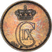 Moneta, Dania, Christian IX, 5 Öre, 1890, Copenhagen, VF(30-35), Brązowy