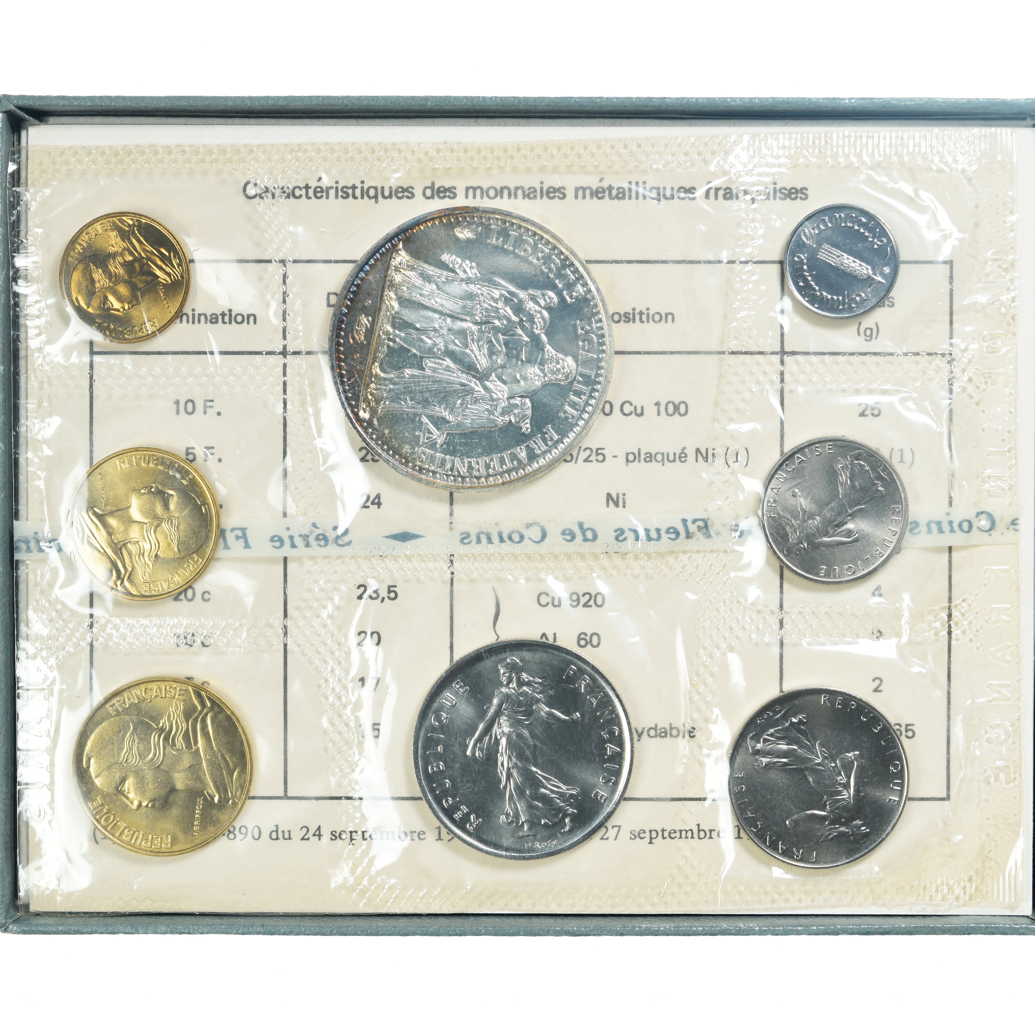Monnaie, France, Coffret, 1972, Paris, FDC, FDC, Gadoury:page 287