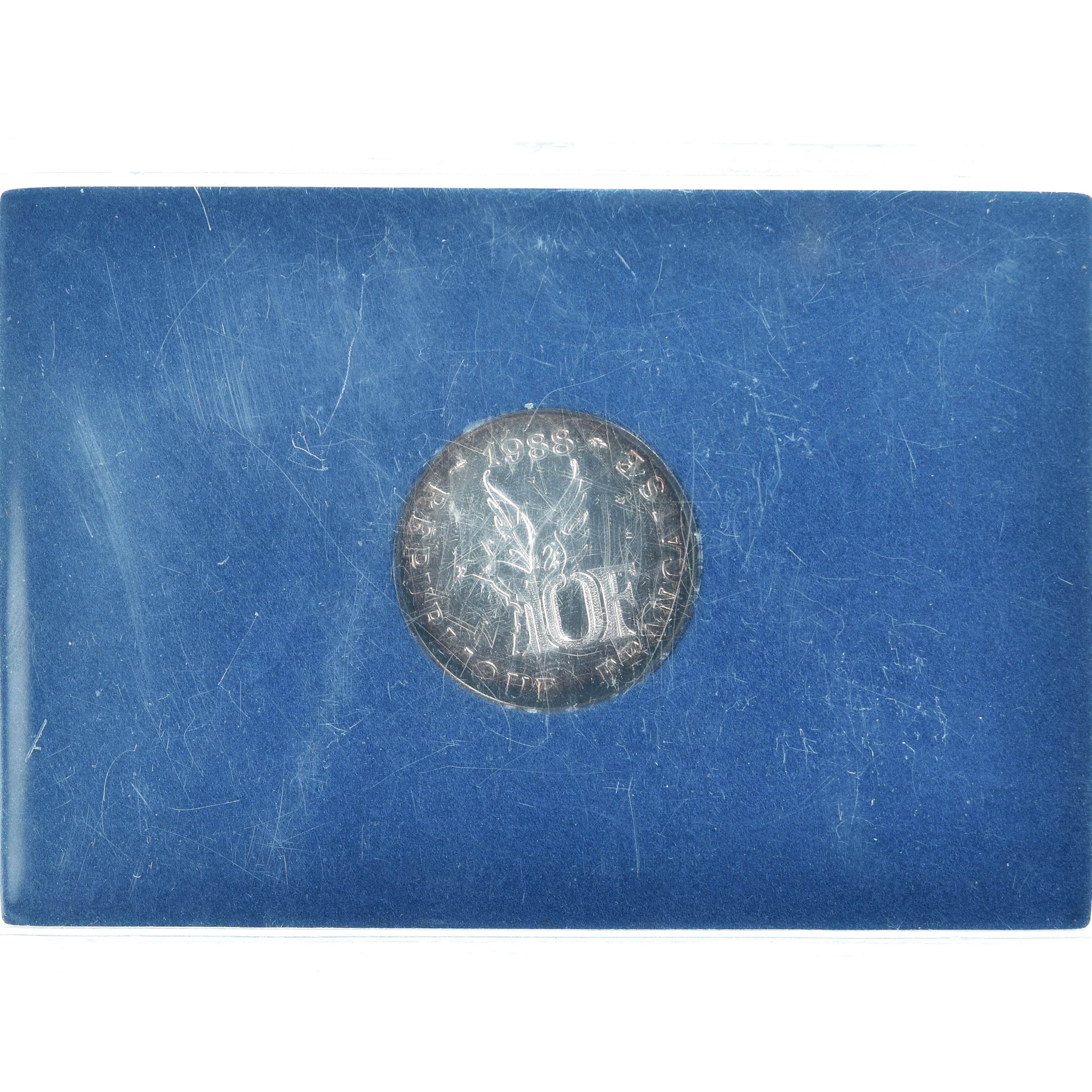 Coin, France, 10 Francs, 1988, BU, MS(65-70), Silver, KM:965a, Gadoury:821