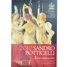 San Marino, 2 Euro, Sandro Botticelli, 2010, Rome, BU, MS(65-70), Bi-Metallic