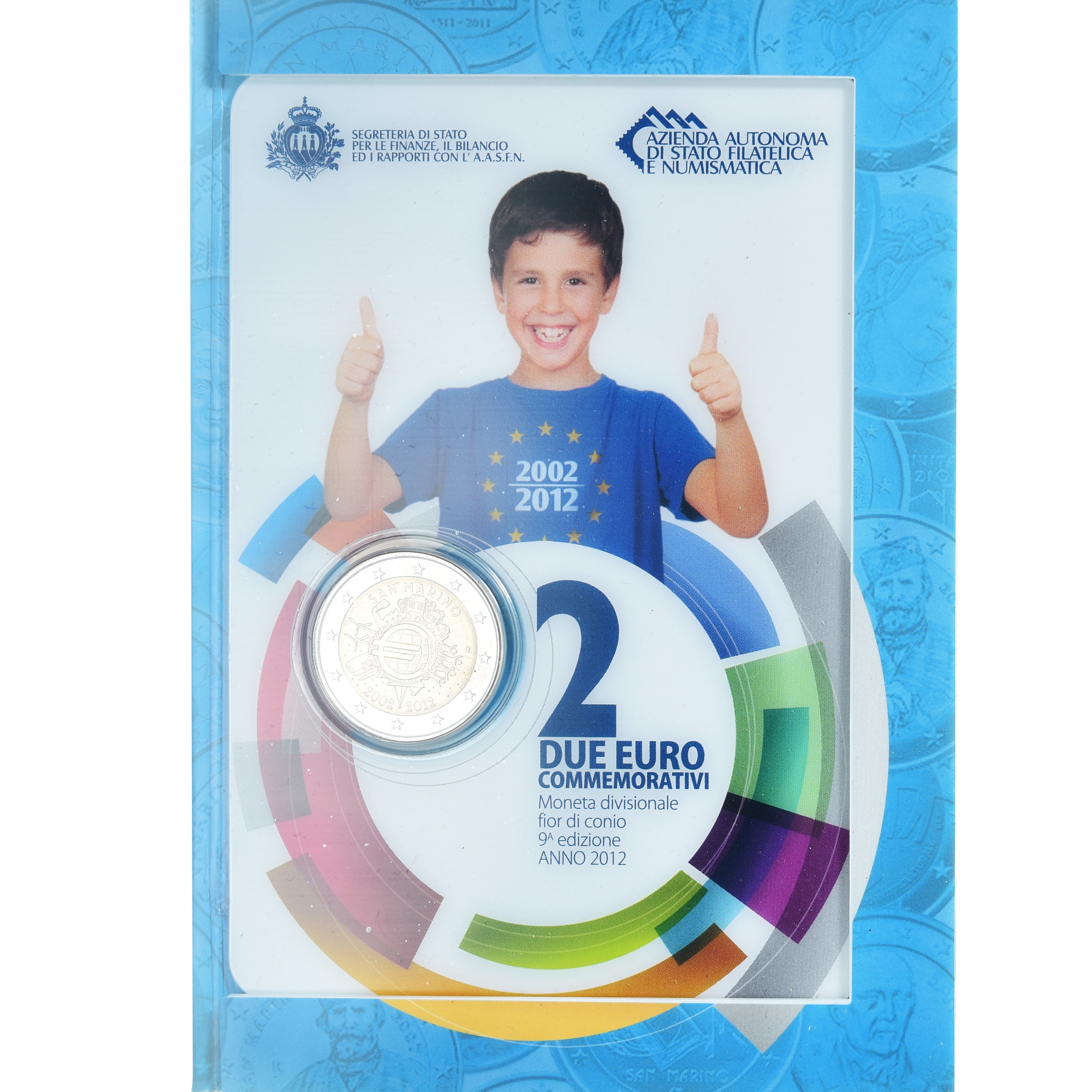 San Marino, 2 Euro, 10 ans de l'euro, 2012, Rome, Special Unc., MS(65-70)