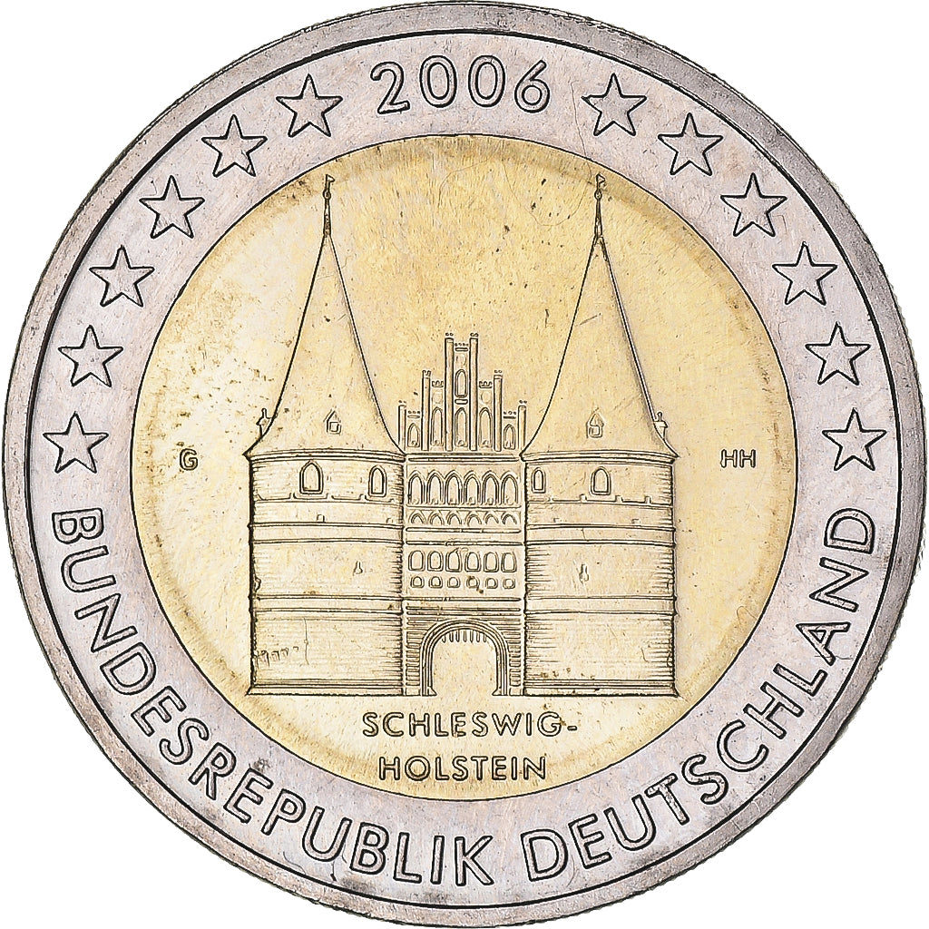 GERMANIA - REPUBBLICA FEDERALE, 2 Euro, Schleswig Holstein castle, 2006