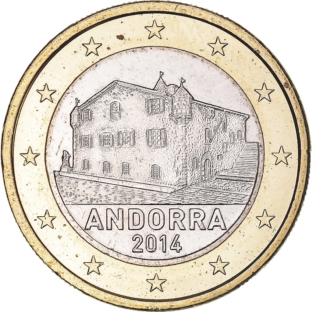 Andorra, 1 Euro, 2014, AU(50-53), Bi-Metallic, KM:New