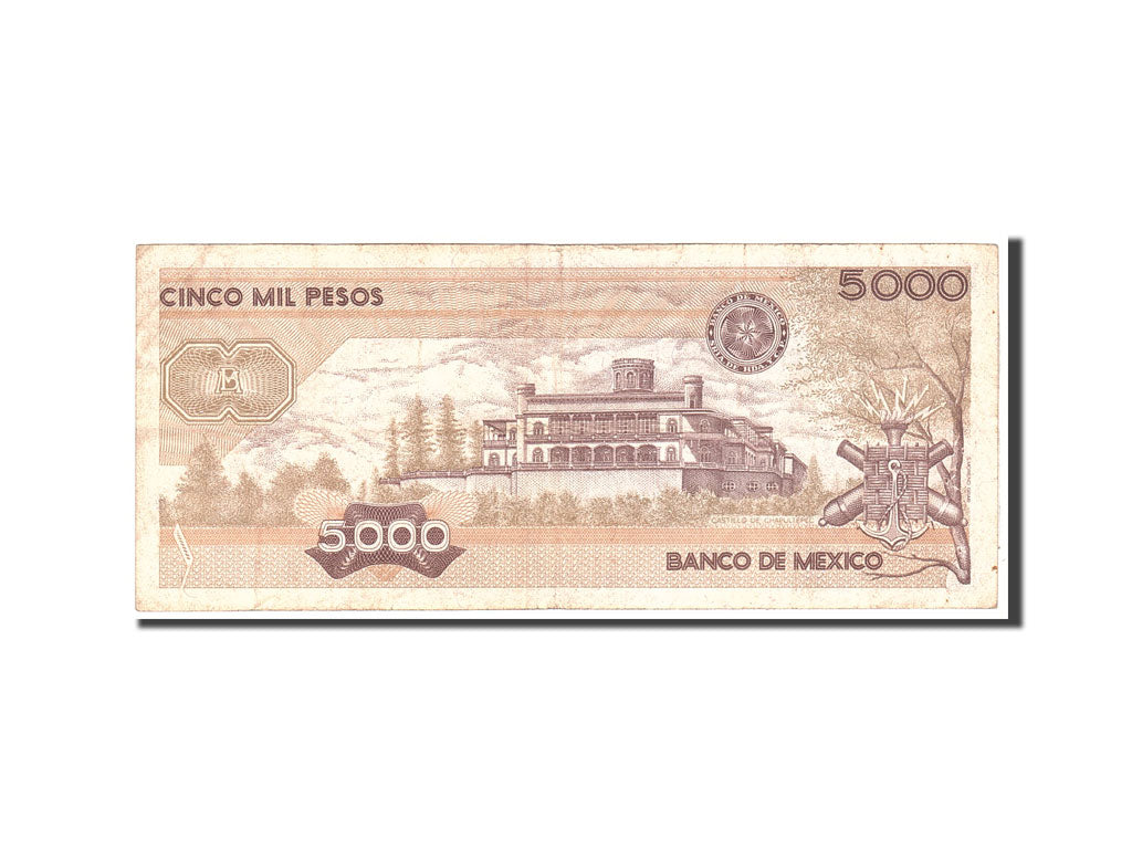 Mexico, 5000 Pesos, 1985, KM:87, 1985-07-19, VF(20-25)