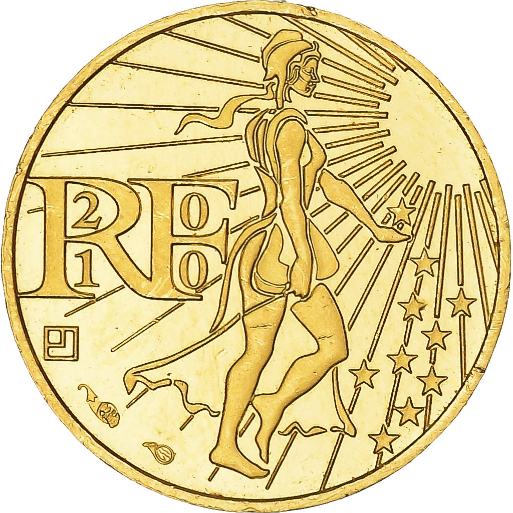 France, 100 Euro, 2010, Paris, MS(65-70), Gold, KM:1536