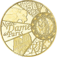 France, 5 Euro, 2013, Monnaie de Paris, Notre Dame de Paris, UNC, Gold