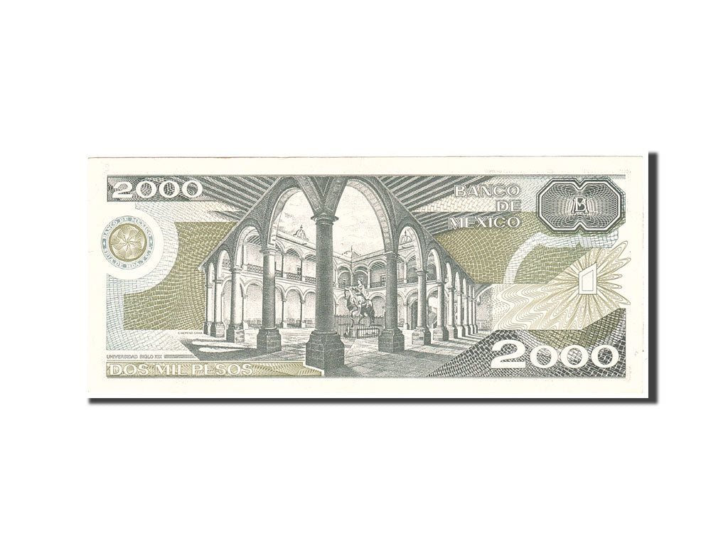 Banknote, Mexico, 2000 Pesos, 1985, 1985-07-19, KM:86a, AU(55-58)