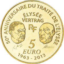 France, 5 Euro, Europa, 2013, Paris, BE, MS(65-70), Gold, KM:2092