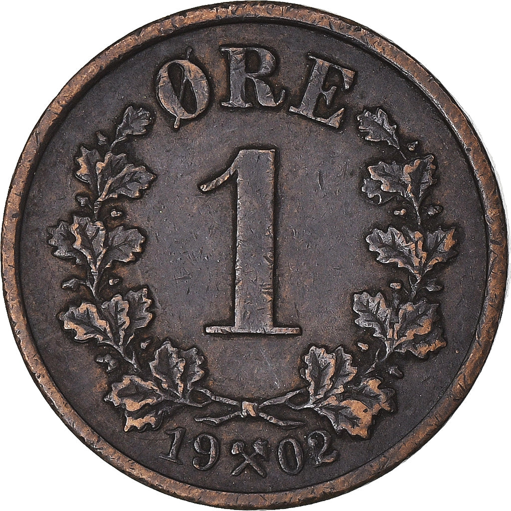 Munten, Noorwegen, Ore, 1902, ZF+, Bronzen, KM:352