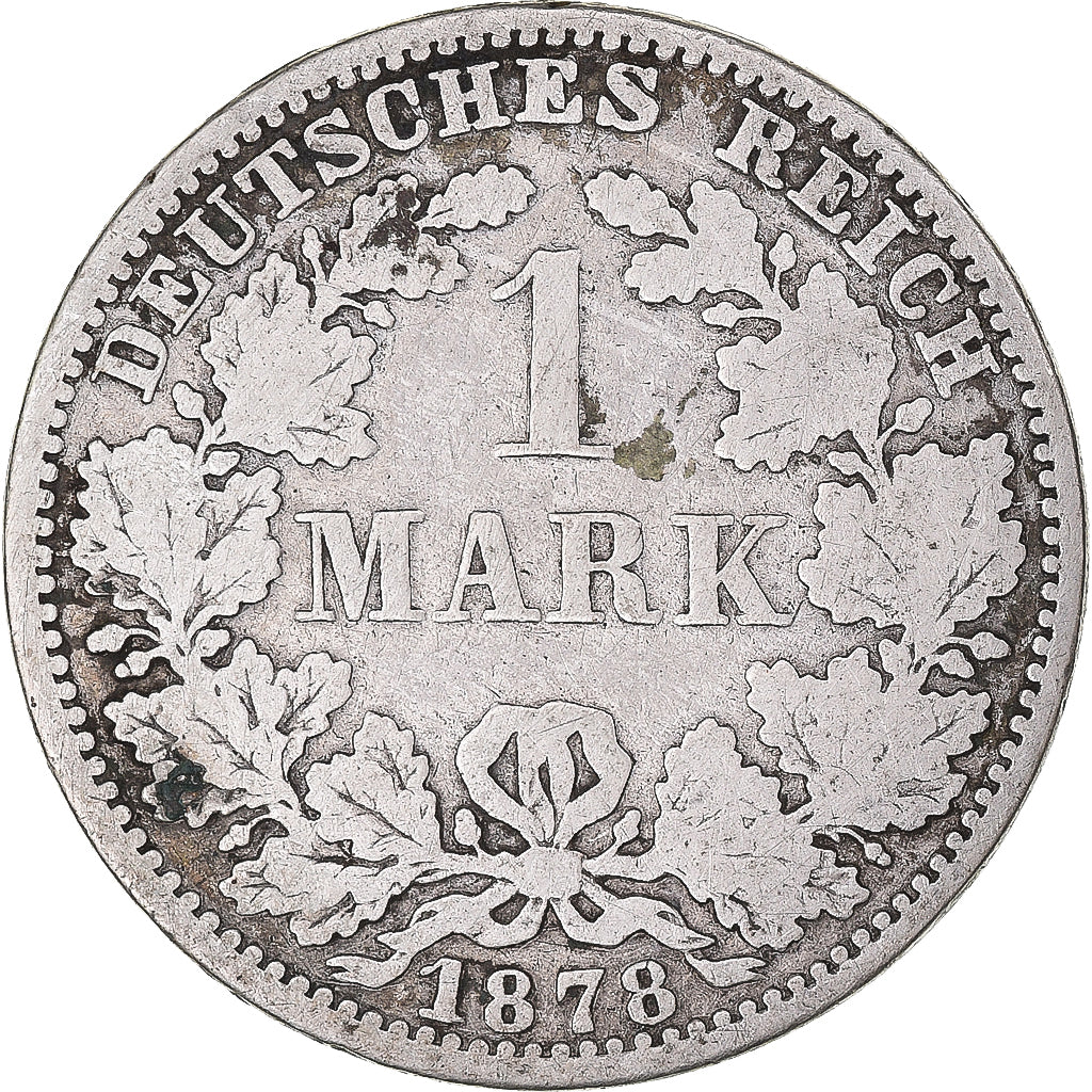 Moneta, Stati tedeschi, Mark, 1878, Berlin, MB, Argento