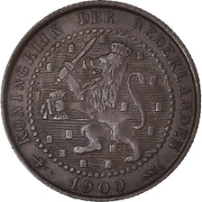 Coin, Netherlands, Wilhelmina I, Cent, 1900, AU(50-53), Bronze, KM:107.2