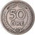 Coin, Sweden, Gustaf V, 50 Öre, 1924, EF(40-45), Nickel-Bronze, KM:796
