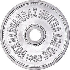 Moneta, Mongolia, Mongo, 1959, BB, Alluminio, KM:21