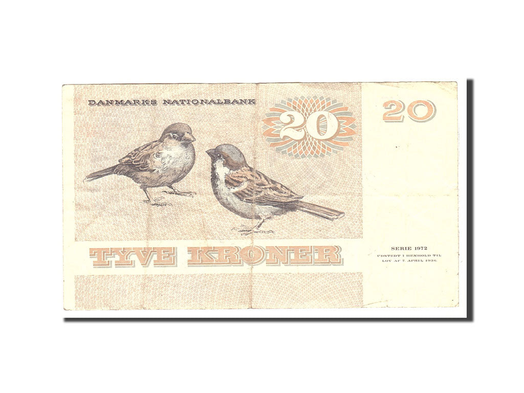 Denmark, 20 Kroner, 1987, KM:49g, Undated, EF(40-45)