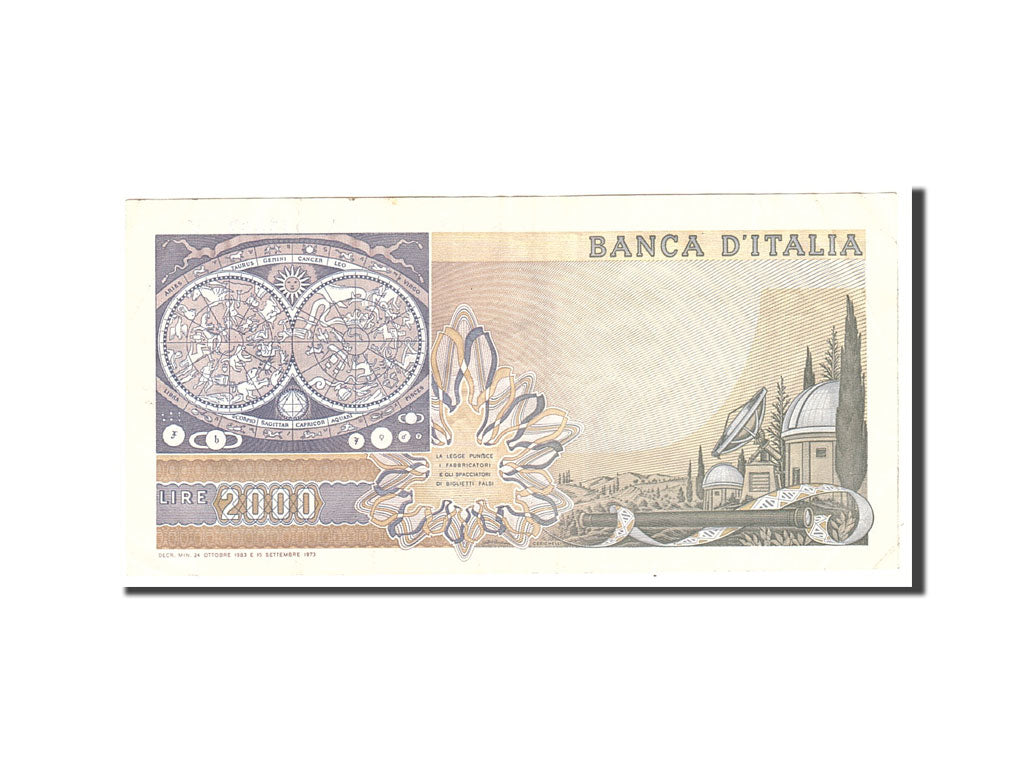Italy, 2000 Lire, 1983, KM:103c, 1983-10-24, EF(40-45)