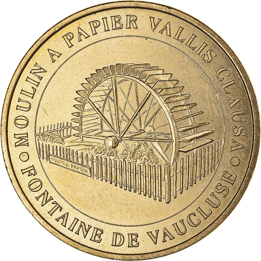 Frankreich, betaalpenning, Touristic token, Fontaine de Vaucluse - Moulin à