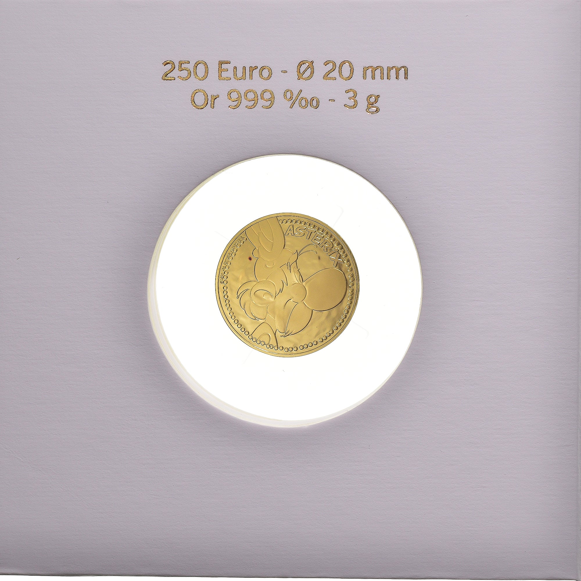 Francia, 250 Euro, 2022, Monnaie de Paris, Asterix, FDC, Oro