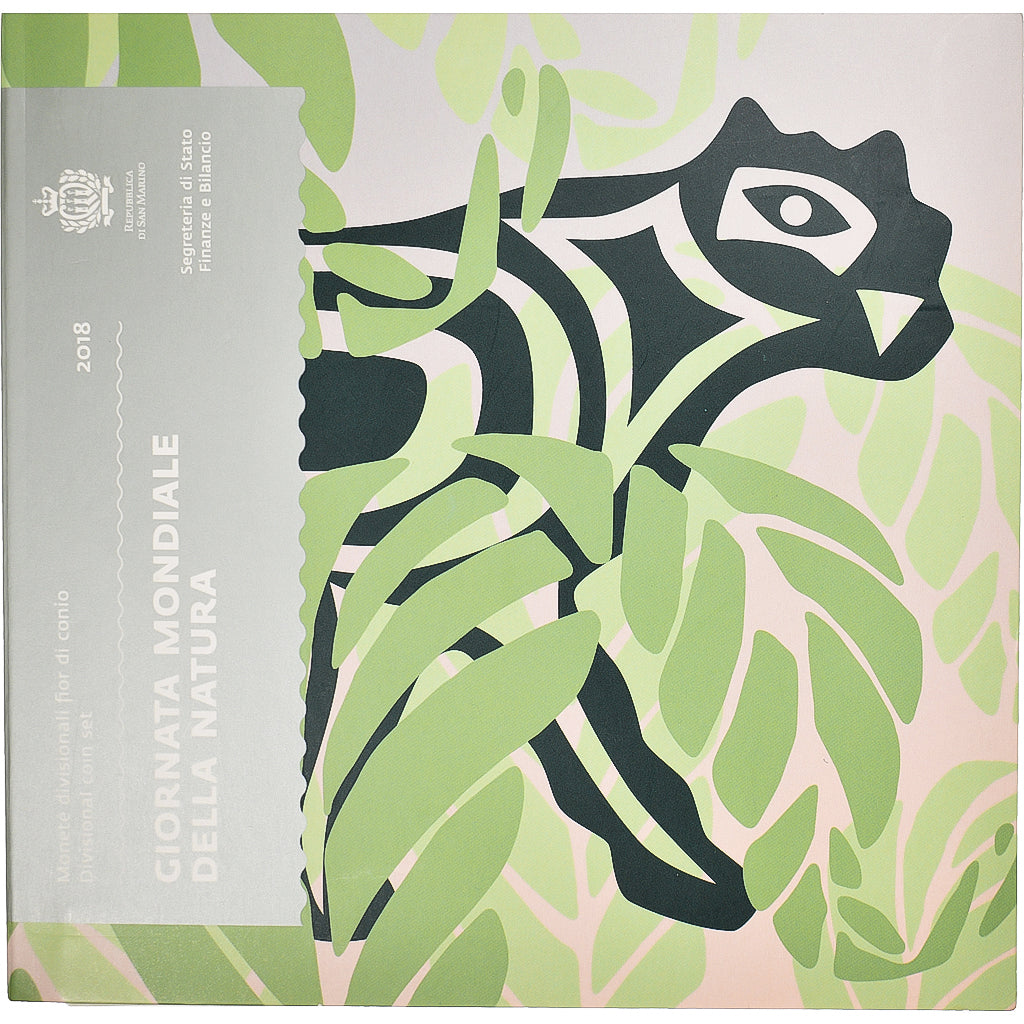 San Marino, Euro-Set, 2018, Rome, Serie euro de 1 cent à 5 euro  San Marino