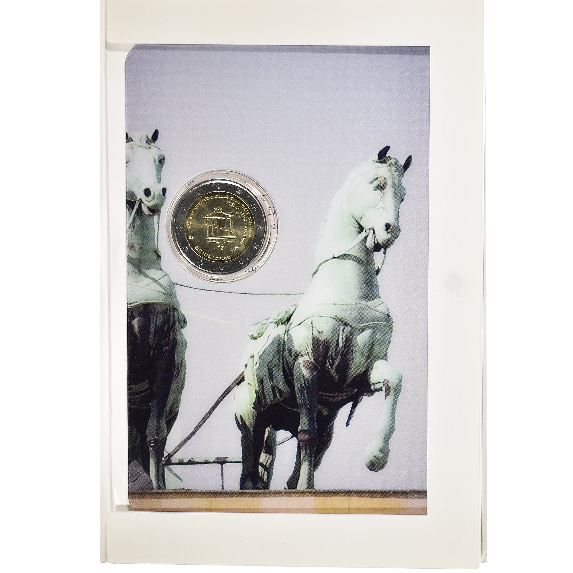 San Marino, 2 Euro, réunification de l'Allemagne, 2015, Rome, BU, MS(65-70)