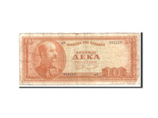 Greece, 10 Drachmai, 1954, KM:189a, 1954-05-15, VG(8-10)
