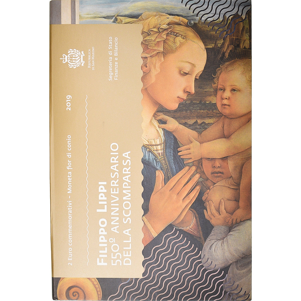 San Marino, 2 Euro, Filippo Lippi, 2019, Rome, BU, MS(65-70)