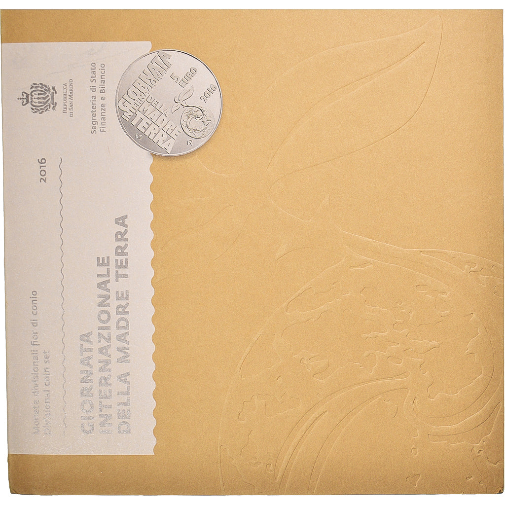 San Marino, Set Euros, 2016, Rome, Set euro 1 cent à 5 euros. Giornata Int.
