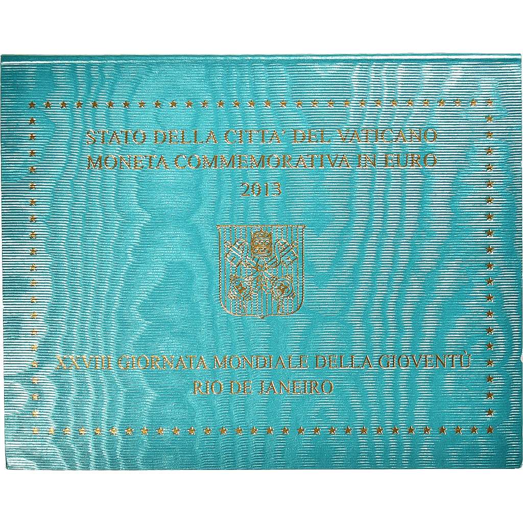Vaticano, 2 Euro, 2013, Rome, 28ème journée mondiale de la Jeunesse, FDC