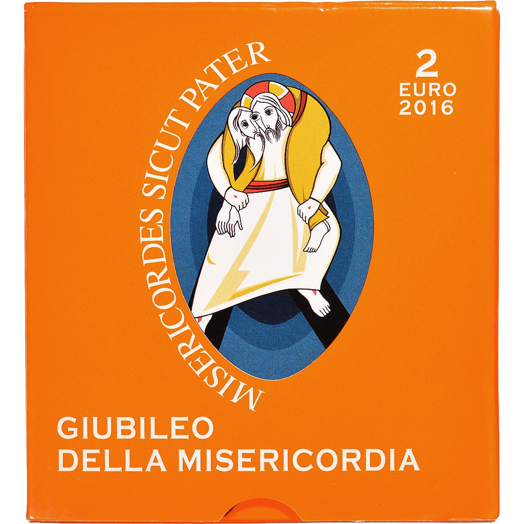 Vatican, 2 Euro, 2016, Rome, BE - Jubilé de la Miséricorde, MS(65-70)